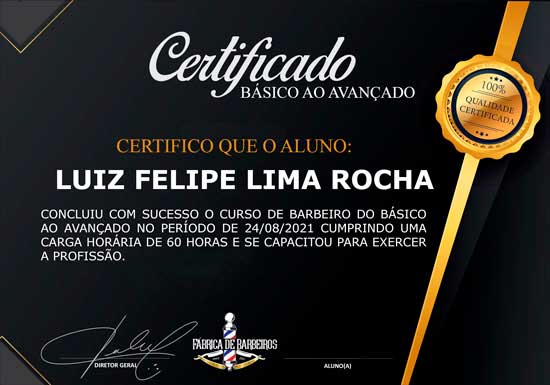 CERTIFICADO DE CONCLUSÃO (BLACK)